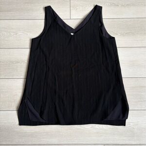 MM LaFleur Ronda Top Black Faded Stripe M